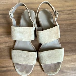 Vince Gray Taye City Suede Sandals US 8.5